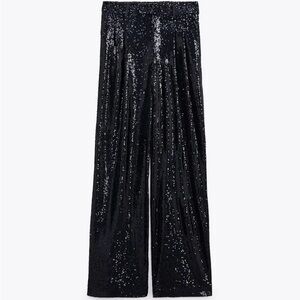 Zara Black Sequin Pants